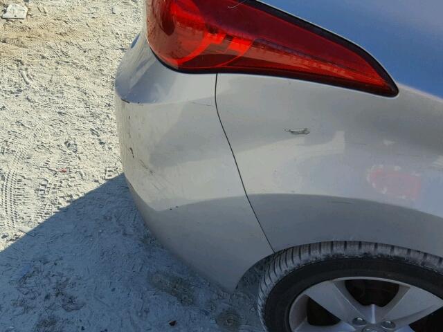 KMHDH4AE7CU328679 - 2012 HYUNDAI ELANTRA GL SILVER photo 9