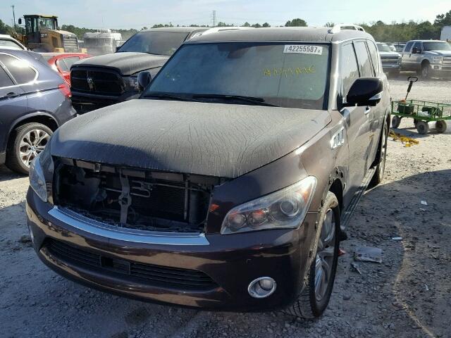 JN8AZ2NF4B9501124 - 2011 INFINITI QX56 BROWN photo 2