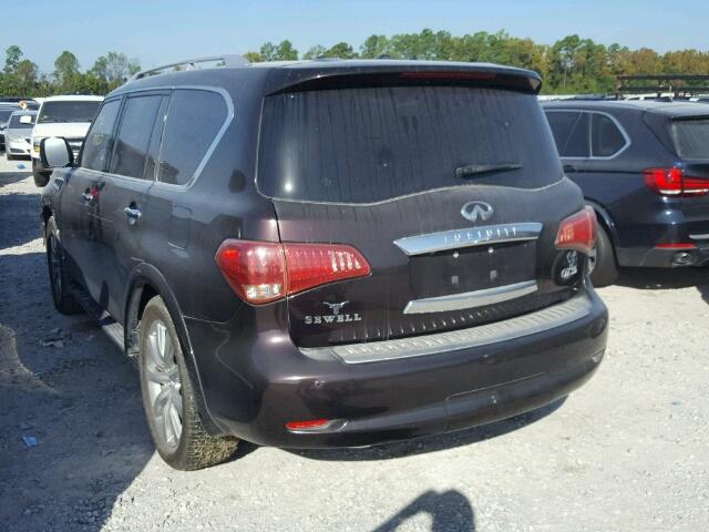 JN8AZ2NF4B9501124 - 2011 INFINITI QX56 BROWN photo 3