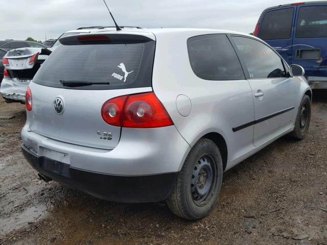 WVWAR71K07W245956 - 2007 VOLKSWAGEN RABBIT SILVER photo 4