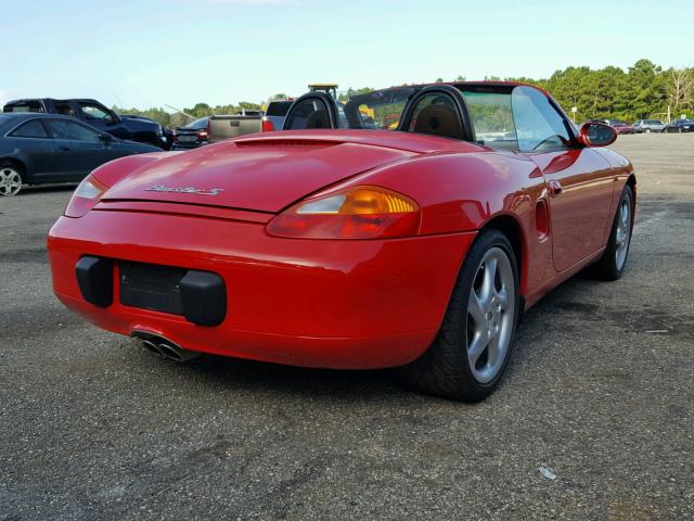 WP0CB29821U664161 - 2001 PORSCHE BOXSTER S RED photo 4