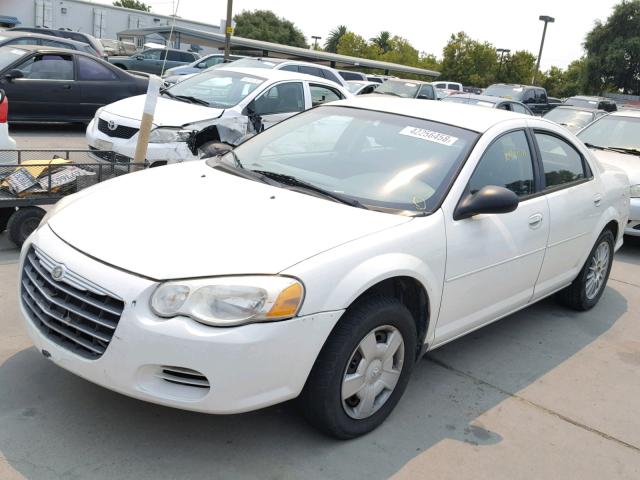 1C3EL46J74N386935 - 2004 CHRYSLER SEBRING LX WHITE photo 2