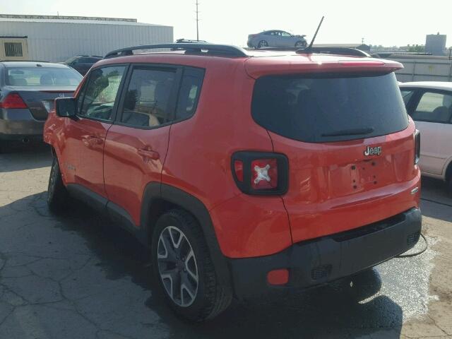 ZACCJABB6HPE42222 - 2017 JEEP RENEGADE L ORANGE photo 3