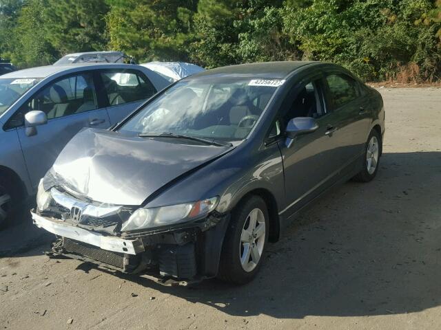 2HGFA1F68AH315801 - 2010 HONDA CIVIC GRAY photo 2