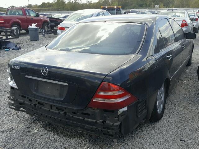 WDBNG75J0YA033869 - 2000 MERCEDES-BENZ S 500 BLACK photo 4