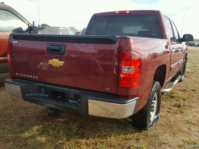 3GCPCSE07DG114301 - 2013 CHEVROLET SILVERADO BURGUNDY photo 4