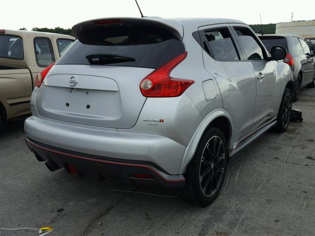 JN8DF5MR0ET100406 - 2014 NISSAN JUKE NISMO SILVER photo 4