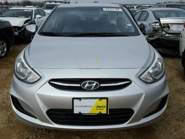 KMHCT4AE9FU806535 - 2015 HYUNDAI ACCENT SILVER photo 7