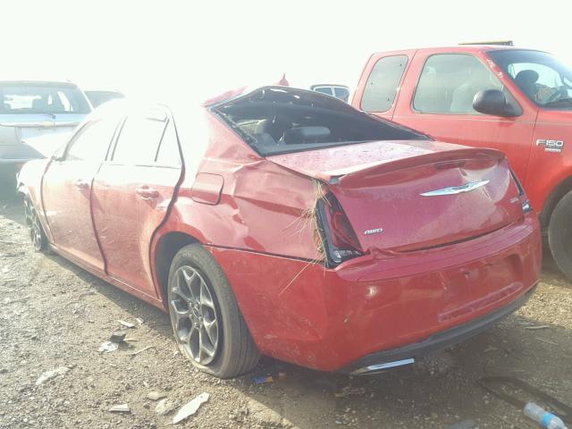 2C3CCAGG4FH787105 - 2015 CHRYSLER 300 S RED photo 3