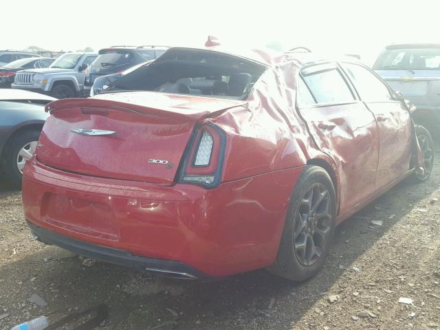 2C3CCAGG4FH787105 - 2015 CHRYSLER 300 S RED photo 4