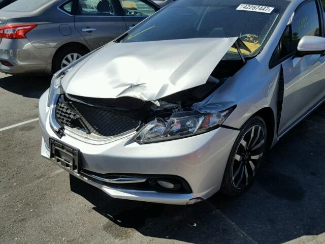 19XFB2F96EE263422 - 2014 HONDA CIVIC SILVER photo 9