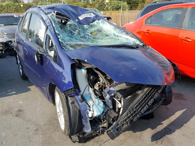 JHMGE88499S031365 - 2009 HONDA FIT SPORT BLUE photo 1