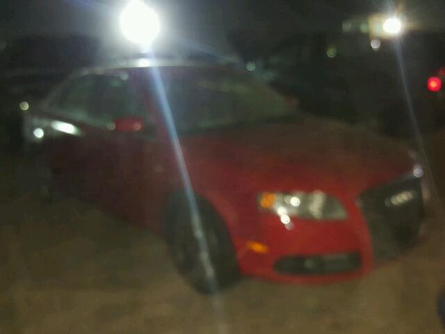 WAUAF78E28A030972 - 2008 AUDI A4 RED photo 1