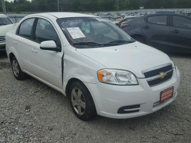 KL1TD5DE1AB129933 - 2010 CHEVROLET AVEO LS WHITE photo 1