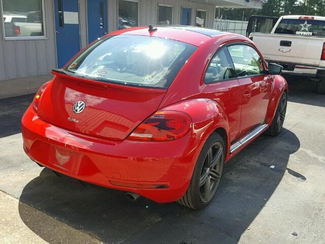 3VWVS7AT1DM684445 - 2013 VOLKSWAGEN BEETLE TUR RED photo 4