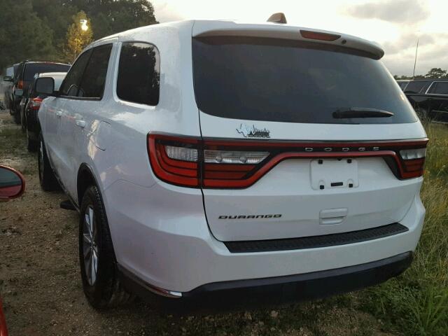 1C4RDHAG0HC859900 - 2017 DODGE DURANGO WHITE photo 3