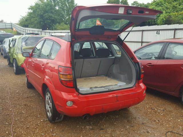 5Y2SL63835Z412551 - 2005 PONTIAC VIBE RED photo 3