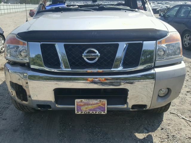 1N6AA0EC2BN325000 - 2011 NISSAN TITAN S SILVER photo 7