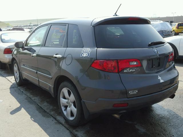 5J8TB18219A005798 - 2009 ACURA RDX GRAY photo 3