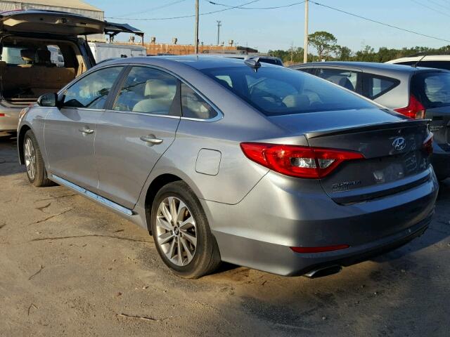 5NPE34AF8FH102441 - 2015 HYUNDAI SONATA SPO GRAY photo 3