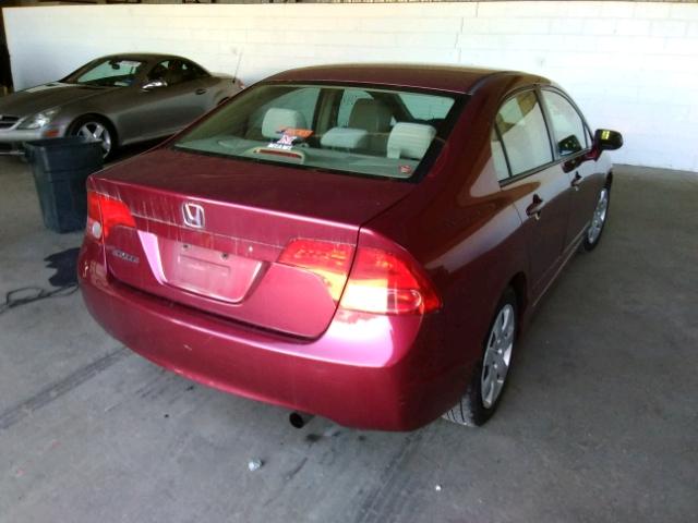 2HGFA16537H504081 - 2007 HONDA CIVIC BURGUNDY photo 4