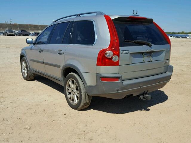 YV1CZ91H941094062 - 2004 VOLVO XC90 T6 GRAY photo 3