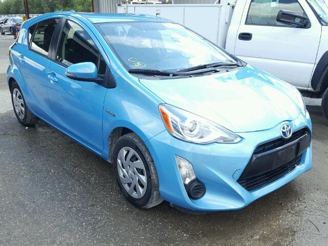 JTDKDTB31F1101850 - 2015 TOYOTA PRIUS C BLUE photo 1