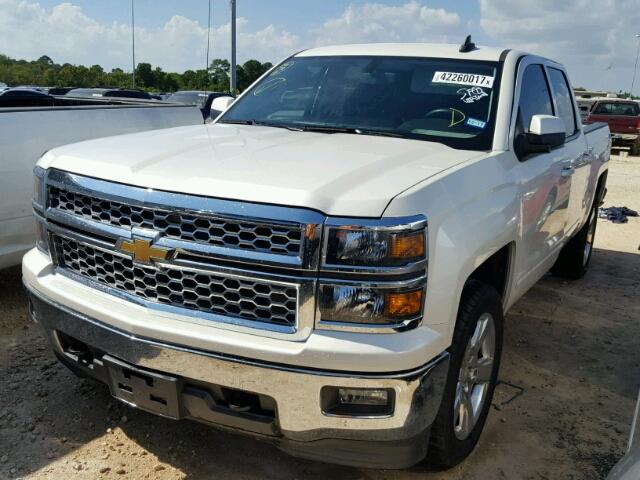 3GCUKREC0FG447824 - 2015 CHEVROLET SILVERADO SILVER photo 2