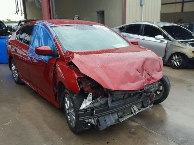 3N1AB7APXDL746471 - 2013 NISSAN SENTRA S RED photo 1