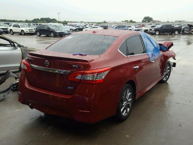 3N1AB7APXDL746471 - 2013 NISSAN SENTRA S RED photo 4