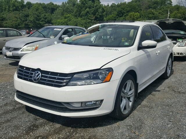 1VWCV7A3XFC051140 - 2015 VOLKSWAGEN PASSAT SEL WHITE photo 2