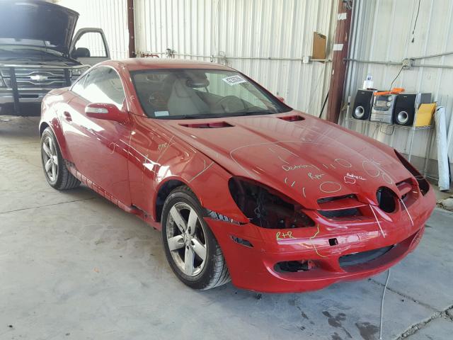 WDBWK54F27F137012 - 2007 MERCEDES-BENZ SLK 280 RED photo 1