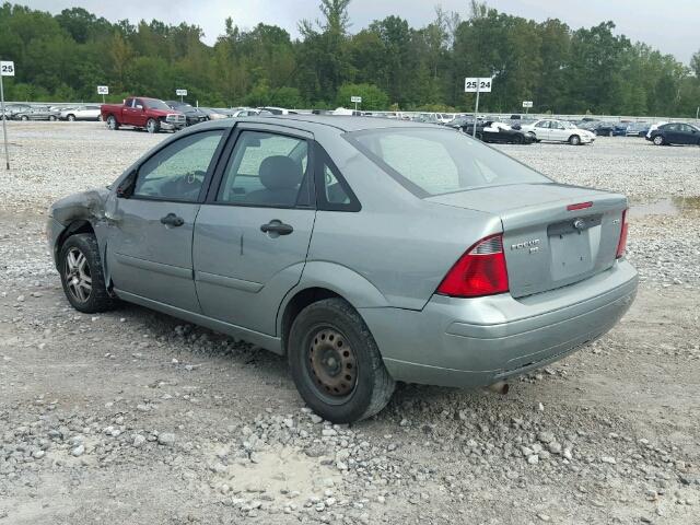 1FAFP34N05W222125 - 2005 FORD FOCUS ZX4 GREEN photo 3