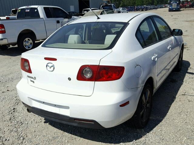 JM1BK12F441100418 - 2004 MAZDA 3 I WHITE photo 4