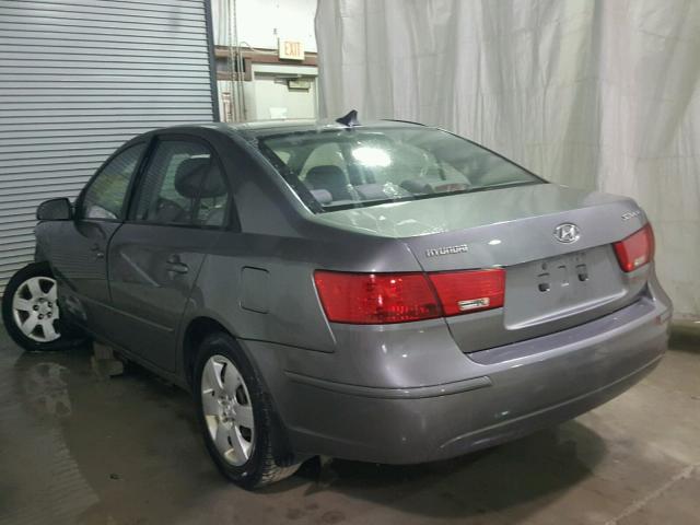 5NPET46C49H553076 - 2009 HYUNDAI SONATA GLS GRAY photo 3