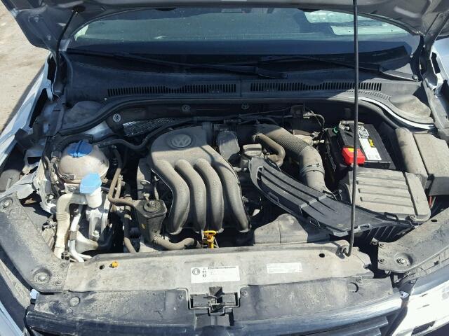 3VW2K7AJ3DM409788 - 2013 VOLKSWAGEN JETTA BASE Արծաթագույն լուսանկար 7