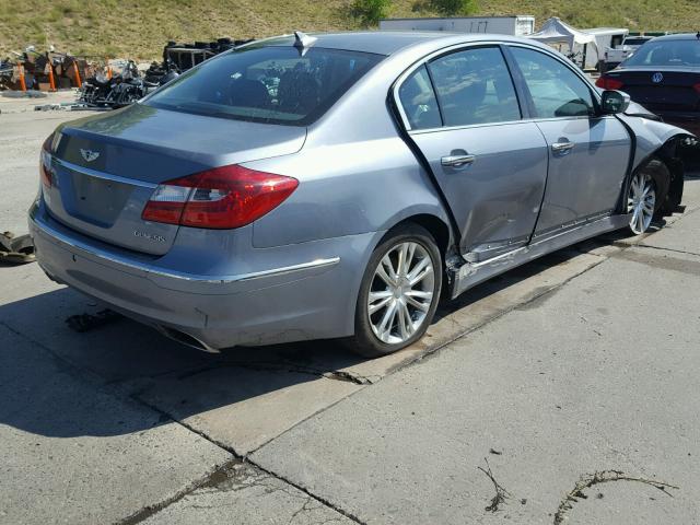 KMHGC4DD9EU261262 - 2014 HYUNDAI GENESIS 3. GRAY photo 4