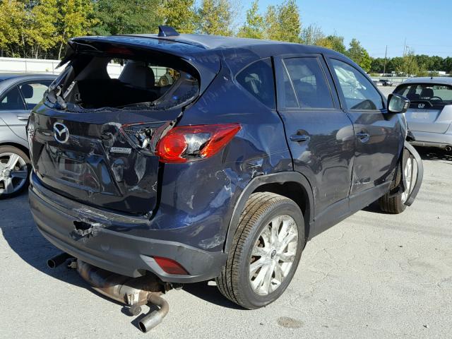 JM3KE4DY3E0357835 - 2014 MAZDA CX-5 BLUE photo 4