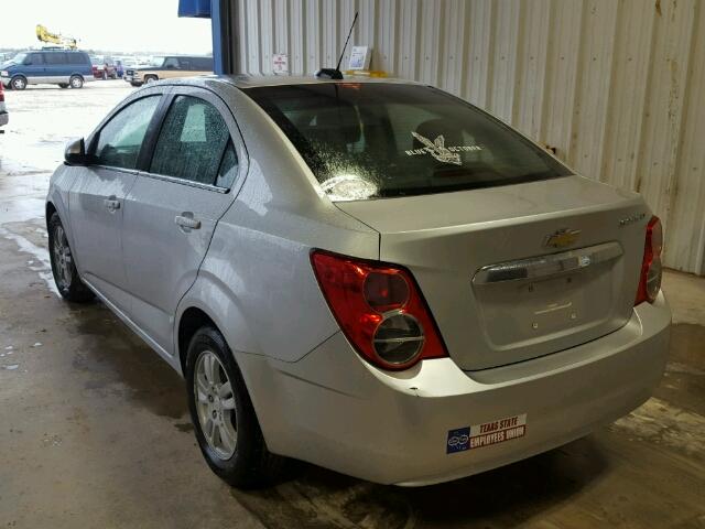 1G1JC5SH6F4122089 - 2015 CHEVROLET SONIC SILVER photo 3