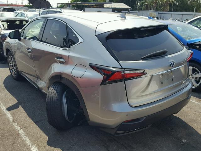 JTJYWRBZ6F2002136 - 2015 LEXUS NX 300H SILVER photo 3