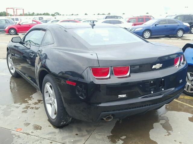 2G1FB1EV5A9188061 - 2010 CHEVROLET CAMARO BLACK photo 3