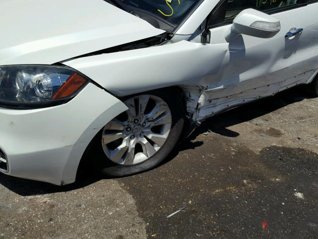 5J8TB2H25CA000066 - 2012 ACURA RDX WHITE photo 10