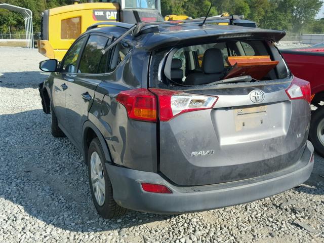 2T3ZFREV8DW006306 - 2013 TOYOTA RAV4 GRAY photo 3