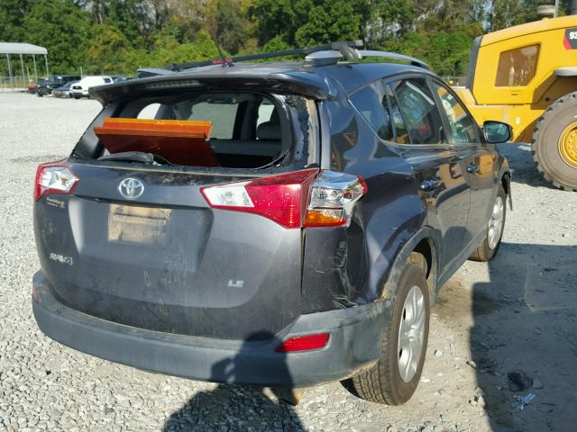 2T3ZFREV8DW006306 - 2013 TOYOTA RAV4 GRAY photo 4