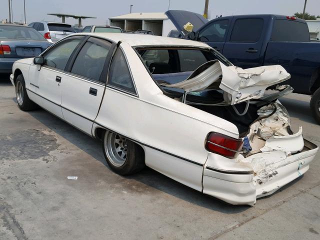 1G1BN53E2MR102411 - 1991 CHEVROLET CAPRICE CL 白色 照片 3