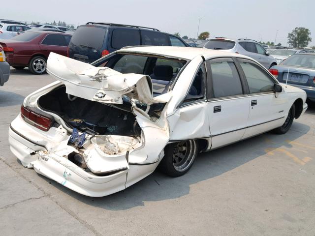 1G1BN53E2MR102411 - 1991 CHEVROLET CAPRICE CL 白色 照片 4