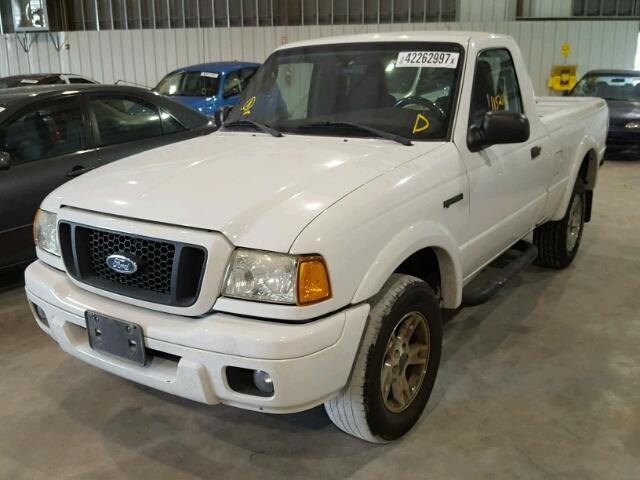 1FTYR10U65PA86396 - 2005 FORD RANGER WHITE photo 2