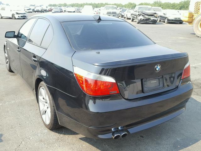 WBANB33595B115407 - 2005 BMW 545 I BLACK photo 3