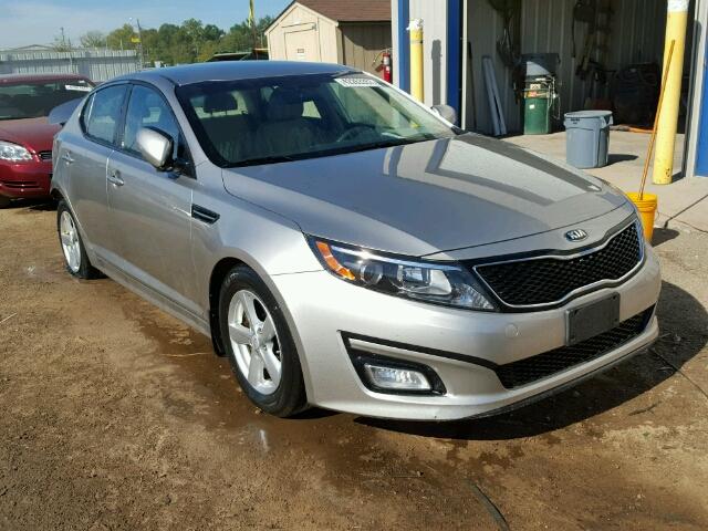 KNAGM4A75E5476547 - 2014 KIA OPTIMA LX SILVER photo 1