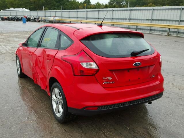 1FADP3K24DL131701 - 2013 FORD FOCUS SE RED photo 3